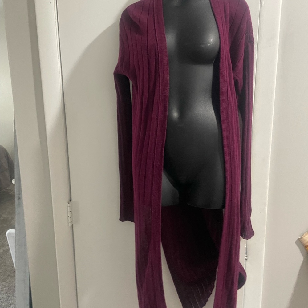 Free People Knit Cardigan XS long with slits on the side